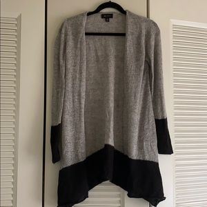 Color block black and gray cardigan, Medium